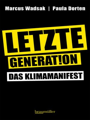 cover image of Letzte Generation